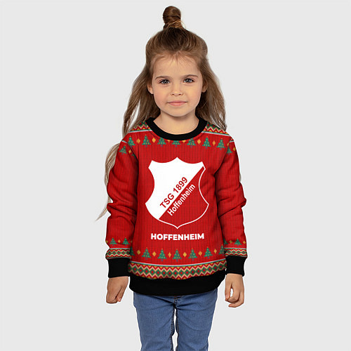 Детский свитшот Hoffenheim new year / 3D-Черный – фото 4