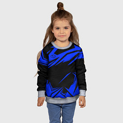 Свитшот детский Субару - синий, цвет: 3D-меланж — фото 2