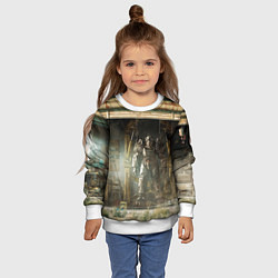 Свитшот детский Fallout - armour garage, цвет: 3D-белый — фото 2