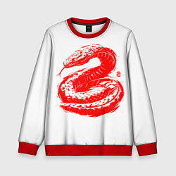 Детский свитшот Red japan serpent