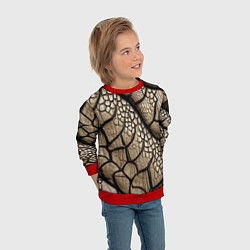 Свитшот детский Найди змею, цвет: 3D-красный — фото 2
