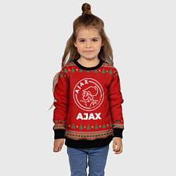 Свитшот детский Ajax new year, цвет: 3D-черный — фото 2