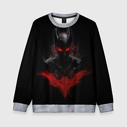 Детский свитшот Neon Batman in the dark