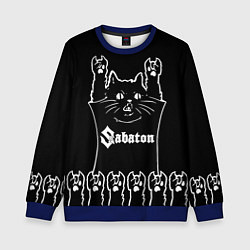 Детский свитшот Sabaton: cat rock