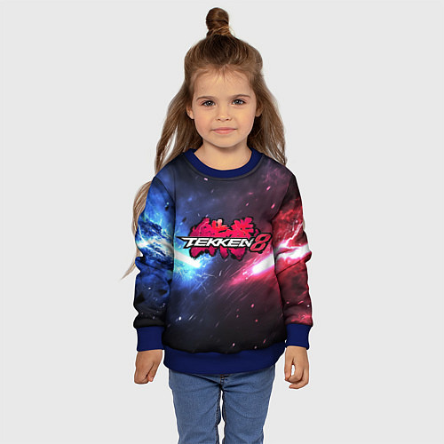 Детский свитшот Сопротивление в Tekken 8 / 3D-Синий – фото 4