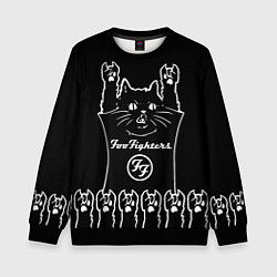Детский свитшот Foo Fighters: cat rock