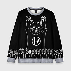 Детский свитшот Twenty one pilots: cat rock