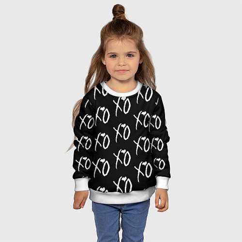 Детский свитшот The Weeknd XO / 3D-Белый – фото 4