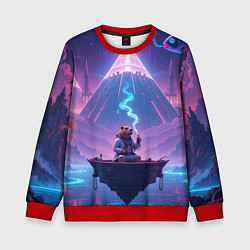 Детский свитшот Психоделическая капибара