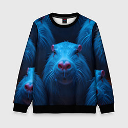 Детский свитшот Синие капибары
