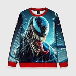 Детский свитшот Venom in metropolis - ai art neon fantasy
