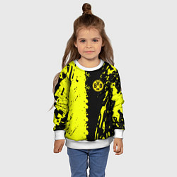 Свитшот детский Borussia краски текстура, цвет: 3D-белый — фото 2