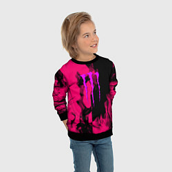 Свитшот детский Monster energy fire pink, цвет: 3D-черный — фото 2
