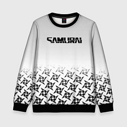 Свитшот детский Samurai logo japan, цвет: 3D-черный