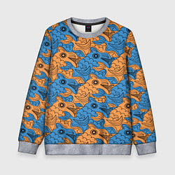 Свитшот детский Графическая фантазия, цвет: 3D-меланж