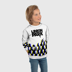 Свитшот детский Linkin park human, цвет: 3D-белый — фото 2