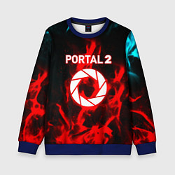 Детский свитшот Portal flame steel game