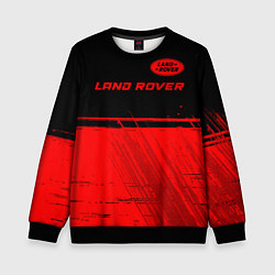 Детский свитшот Land Rover - red gradient посередине