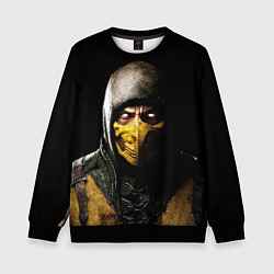 Свитшот детский Mortal kombat Scorpion - кто следующий, цвет: 3D-черный