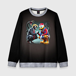 Детский свитшот Venom-Trump and Spider-Duck meme