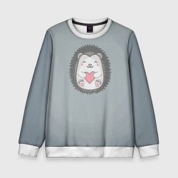 Детский свитшот Ёжик с сердечком