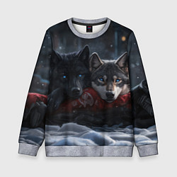 Детский свитшот Love wolfs
