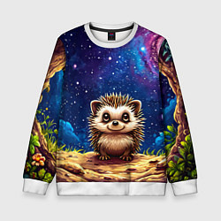 Детский свитшот Ежик и звездное небо