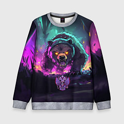 Детский свитшот Атакующий русский медведь