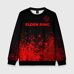 Детский свитшот Elden Ring - red gradient посередине