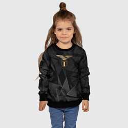 Свитшот детский Lazio golden poly, цвет: 3D-черный — фото 2