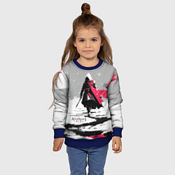 Свитшот детский Assassins Creed winter ninja, цвет: 3D-синий — фото 2