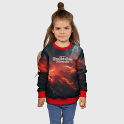 Свитшот детский Kingdom Come Deliverance 2 красное небо, цвет: 3D-красный — фото 2