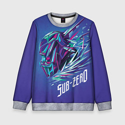 Детский свитшот Саб-Зиро синий - Mortal Kombat