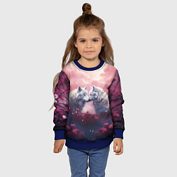 Свитшот детский Вольчия связь, цвет: 3D-синий — фото 2