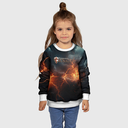 Детский свитшот Stronghold сrusader небесная мощь / 3D-Белый – фото 4