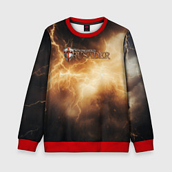 Детский свитшот Stronghold сrusader лого и гром