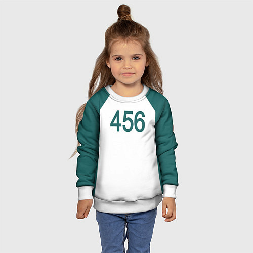 Детский свитшот Форма номер 456 / 3D-Белый – фото 4