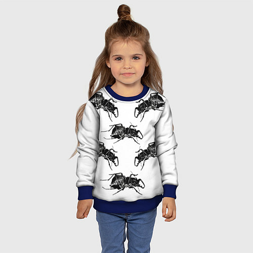 Детский свитшот Mezzanine album / 3D-Синий – фото 4