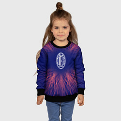Свитшот детский AC Milan red energy, цвет: 3D-черный — фото 2