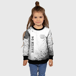 Свитшот детский Bayer 04 - white gradient вертикально, цвет: 3D-черный — фото 2