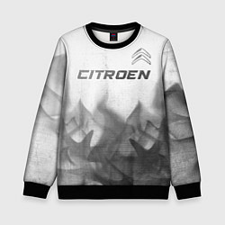 Детский свитшот Citroen - white gradient посередине