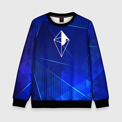 Детский свитшот No Mans Sky blue poly
