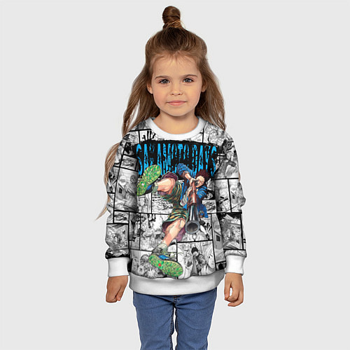 Детский свитшот Дни сакамото Хейсуки Масимо / 3D-Белый – фото 4