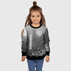 Свитшот детский Arsenal - grey gradient вертикально, цвет: 3D-черный — фото 2