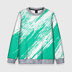 Детский свитшот The color is turquoise and white