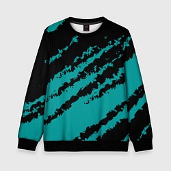 Свитшот детский The color is black and light blue, цвет: 3D-черный
