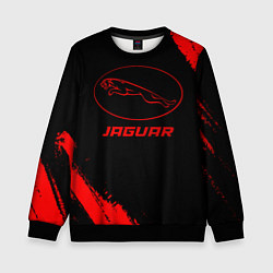 Детский свитшот Jaguar - red gradient