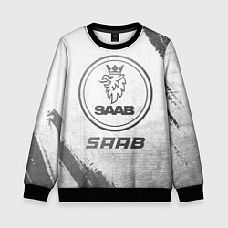 Детский свитшот Saab - white gradient