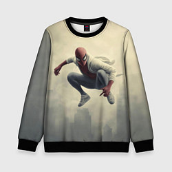 Детский свитшот Человек паук в прыжке