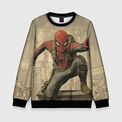 Детский свитшот Человек-паук готов спасать мир